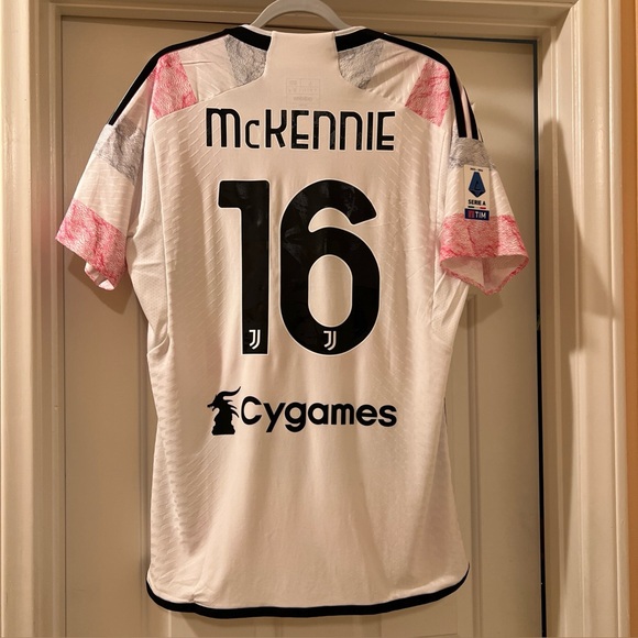 adidas Other - Adidas Juventus Weston McKennie Serie A PLAYER ISSUE Authentic Jersey Size Large